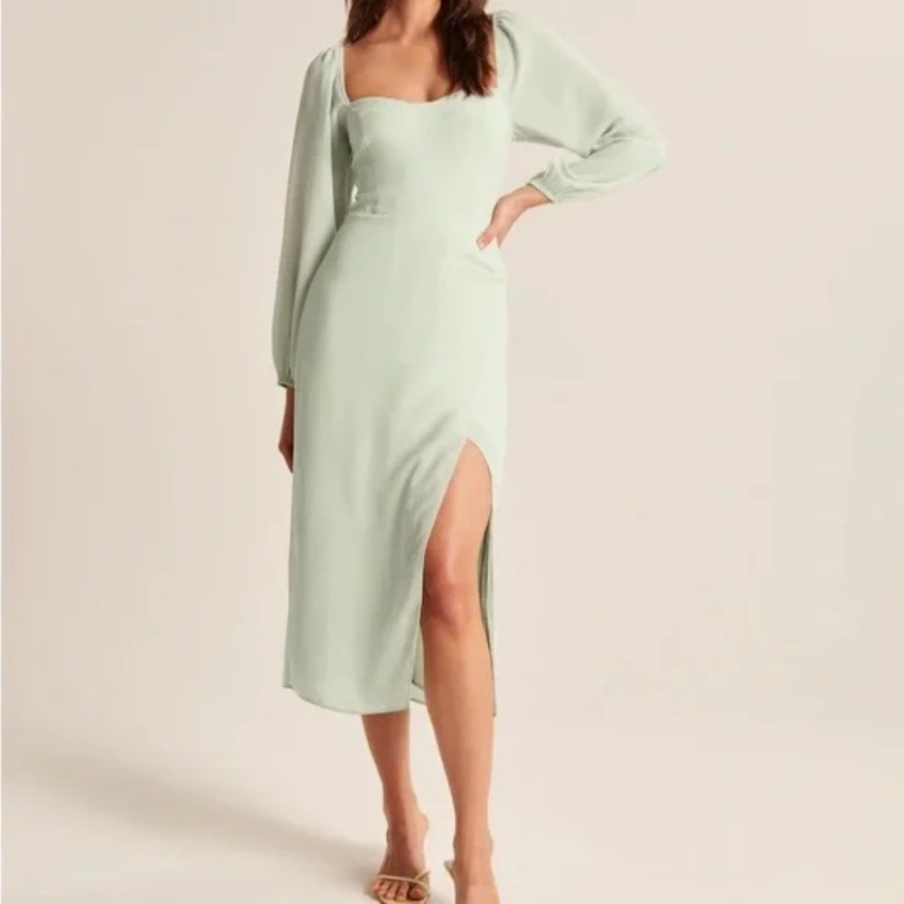 Abercrombie Fitted Midi Dress